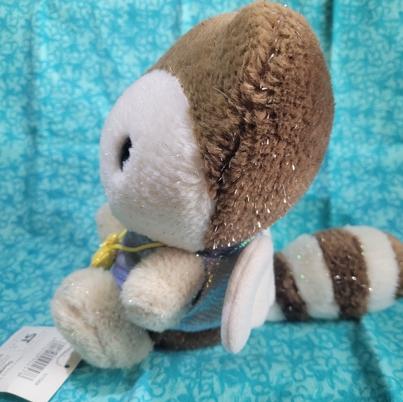 NWT Rare Landry the Raccoon Sparkly Angel Sanrio Smiles plush 2000 - Picture 2 of 10